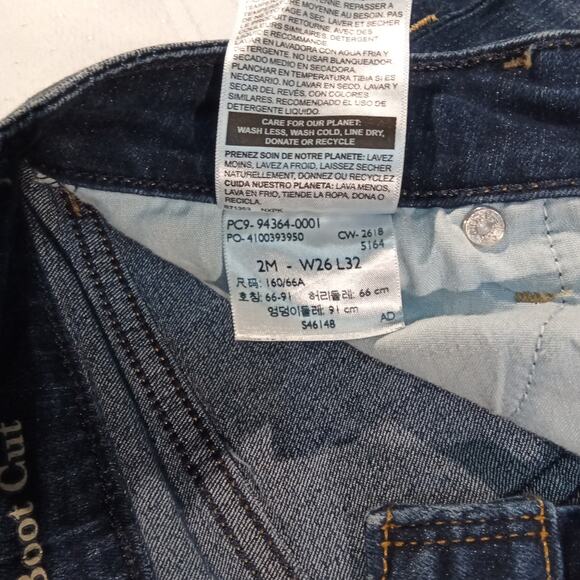 Signature by Levi Strauss Modern Bootcut Jeans Size 2M | W26 L32 | Stretch Denim - Picture 5 of 7